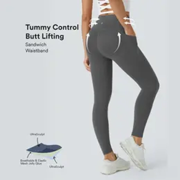 Halara UltraSculpt⢠High Waisted Lifting Tummy Control Pocket Shaping Workout Leggings