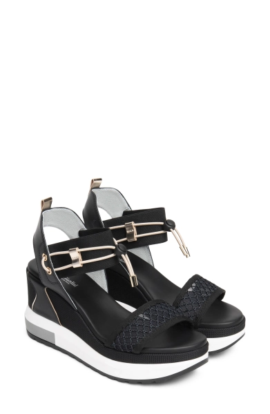 Bungee Platform Wedge Sandal
