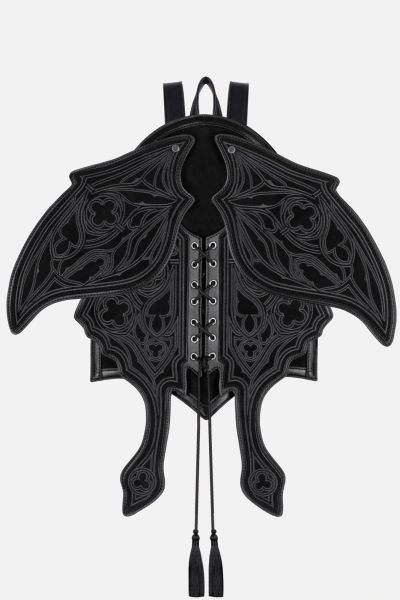 RESTYLE.PL - OBSIDIAN MOTH BACKPACK GREY- SUEDE