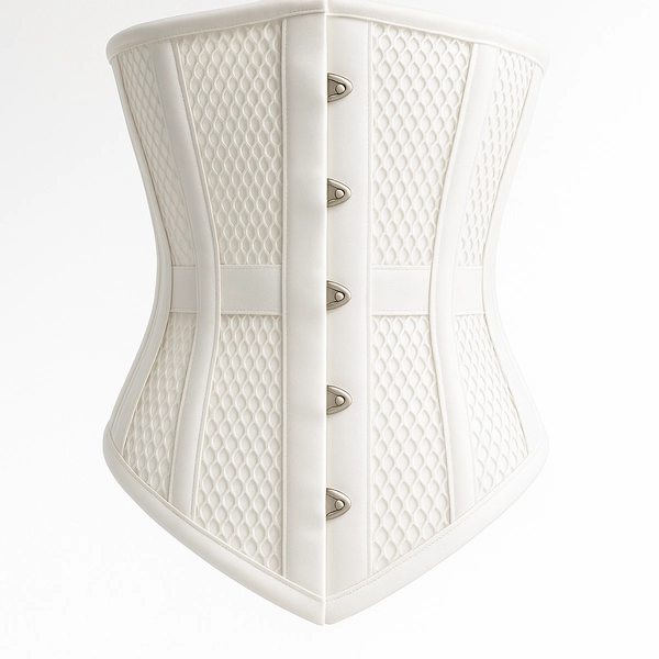 Women HeavyDuty Steel Boned Under bust Waist Training Mesh Corset in multi color