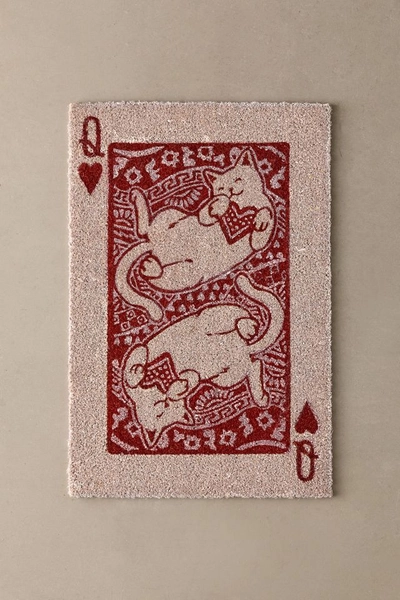 Cat Of Hearts Coir Doormat