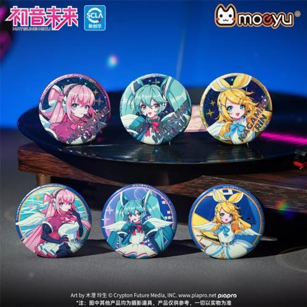 [Random] Hatsune Miku Synthesizer Wave Wings Series Tinplate Badge