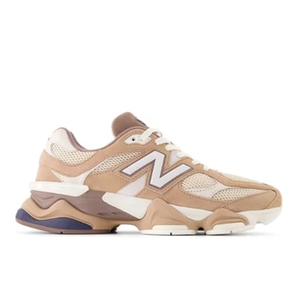 New Balance Unisex 9060 Sneakers - Brown/Beige/Blue (Size 8.5)