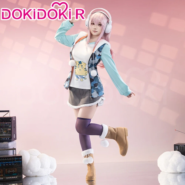 【Size S-3XL】DokiDoki-R Anime Super Sonico Cosplay Sonico Costume - 【The First Batch】Costume Only-S-Order Processing Time Refer to Description Page