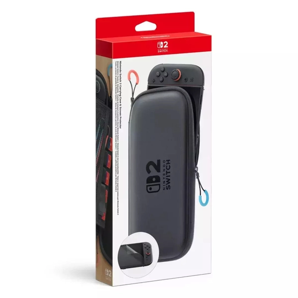 Nintendo Screen Protector Θήκη Μεταφοράς + Screen Protector για Κονσόλα Switch 2 Μαύρη 10015104