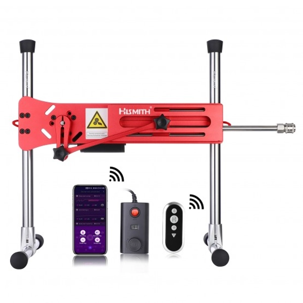 Hismith Premium 3.0 Pro - Machine Elgenece Red with Kliclok System, Wire and Intelligent APP Controlled