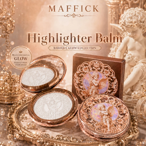 MAFFICK Relief Gloss, with Fine Powder Texture, Featuring Fine Glitter, Burst-Like Metallic Luster, Long-Lasting Without Fading, Suitable for Face And Eyes, Body. It Is Gentle for Beginners And Essential for Women'S Cosmetics