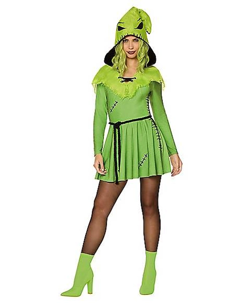 Adult Green Oogie Boogie Dress Costume - The Nightmare Before Christmas