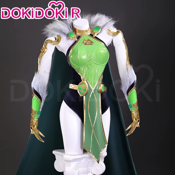Women's Lokii Cosplay Costume Green DokiDoki S-3XL