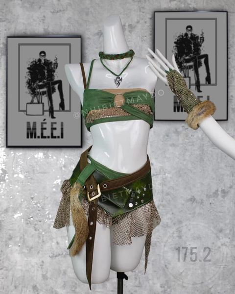 Custom Handmade Wild Huntress Festival Outfit | Ravewear Costume for Dancers, Performers, and Festivals - Etsy