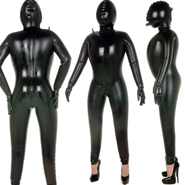 INFLATABLE CATSUIT and BLOW-UP HOOD | DeMasK