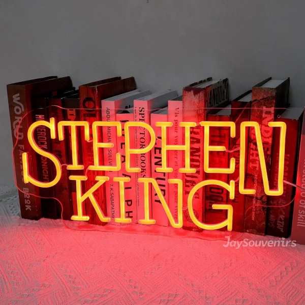Stephen King Neon Sign: Horror Book Lover LED Decor - Etsy
