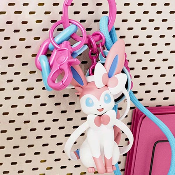 Official Pokemon Keychain Cute Pokemon Ornaments Lanyard - Sylveon