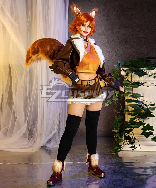 Marvel Rivals Squirrel Girl Brown Cosplay Shoes