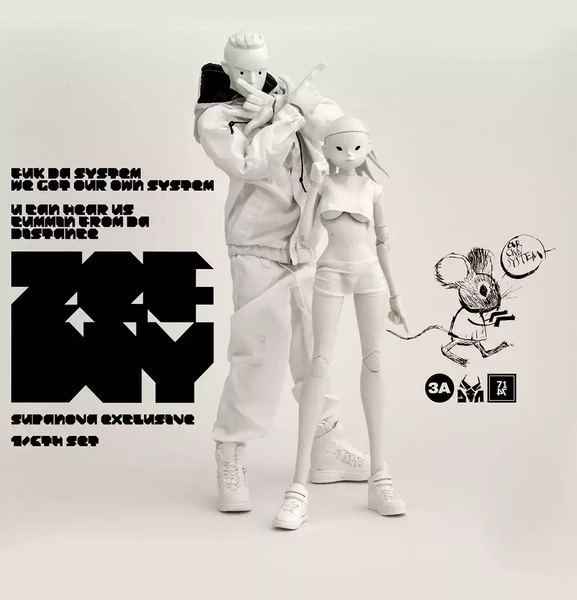 ThreeA 3A Die Antwoord Limited Collectibles Action FIgure New In Stock