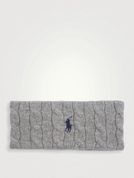 Cable-Knit Wool Cashmere Headband