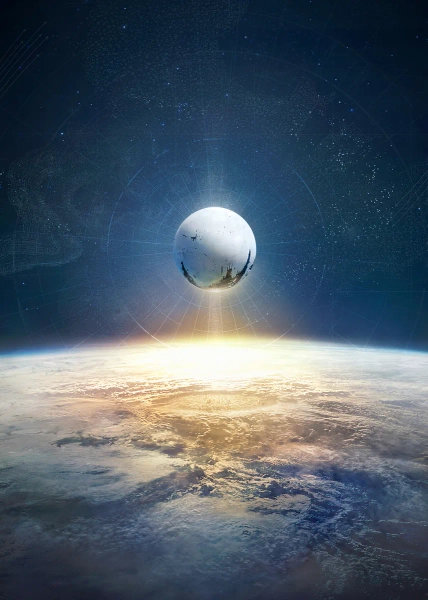 'Arrival to Earth' Poster, picture, metal print, paint by Destiny Game | Displate