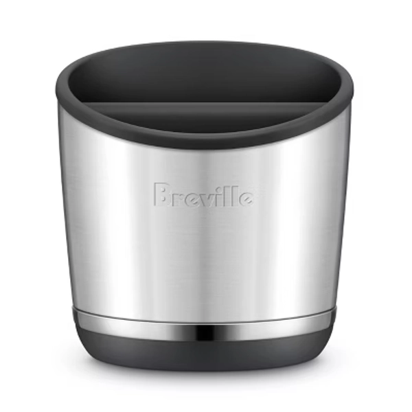 Breville Knock Box 20 Brushed Stainless Steel: Espresso Machine Accessory, Silver, 6" Diameter, 1-Year Warranty