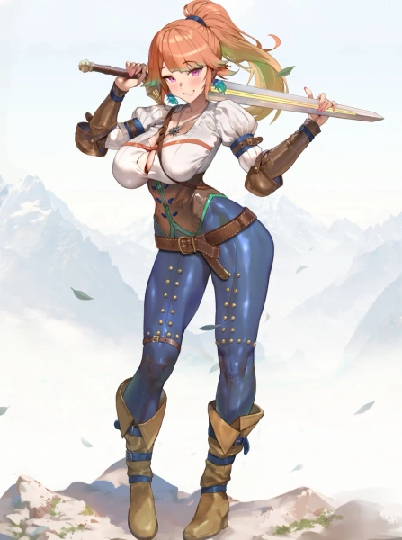 Full-body illustration by maro2ki3 (@maro2ki3)