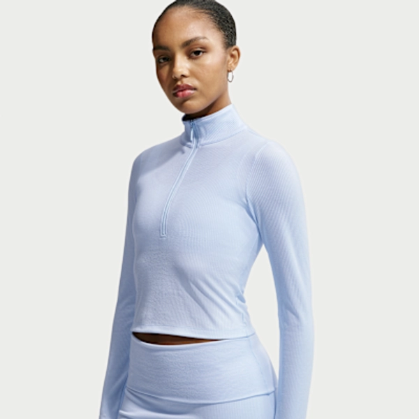 Nike Sportswear Chill Knit Women's Tight Quarter-Zip Long-Sleeve Ribbed Top