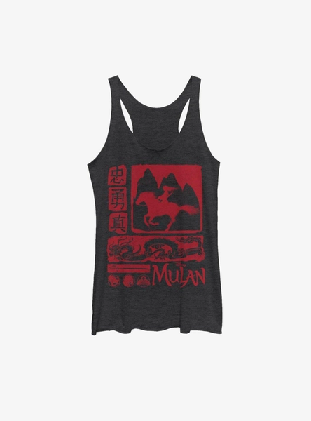Disney Mulan Live Action Image Blocks Womens Tank Top