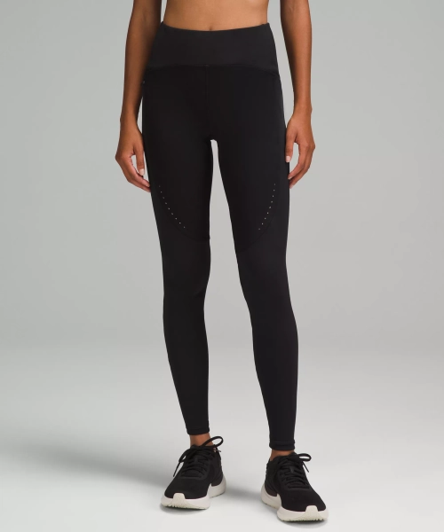 Cold Weather High-Rise Running Tight 28" - Black - 6