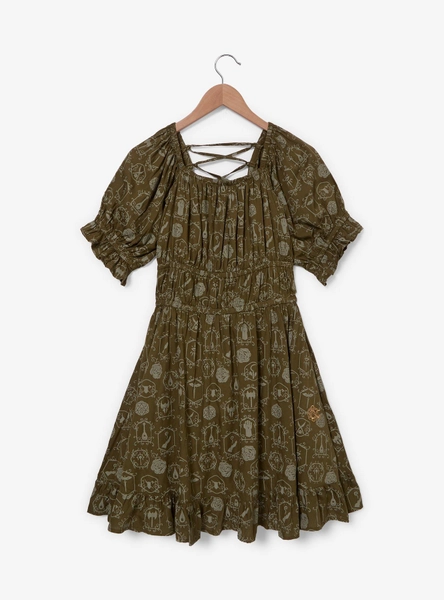Dungeons & Dragons Icons Allover Print Smock Dress - BoxLunch Exclusive