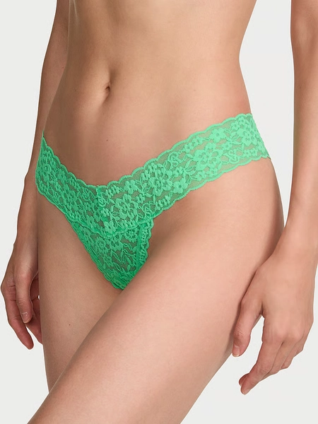 Lace Strappy-Back Thong Panty