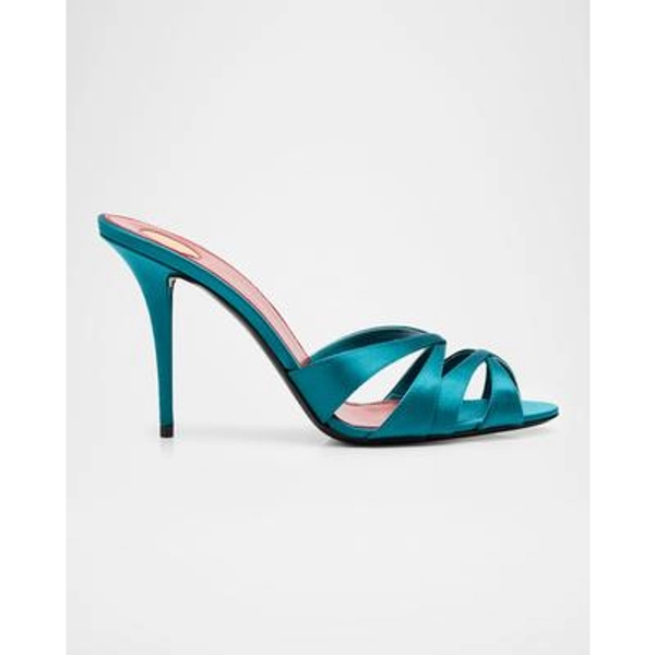 95mm Chandelle Satin Mules