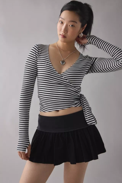 BDG Byrdie Corduroy Low-Rise Micro Mini Skirt