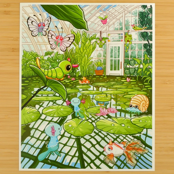 Pokemon Botanical Conservatory Print