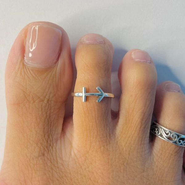Sterling Silver Sagittarius Toe Ring, Zodiac Toe Ring, Astrology Toe Ring, Horoscope Toe Ring, Silver Sagittarius Ring, Silver Zodiac Ring - Etsy