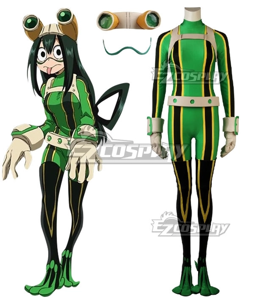 MHA Boku No Hero Akademia Tsuyu Asui Battle Suit Cosplay Costume