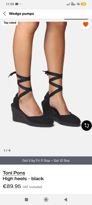 Toni Pons Wedge Heels 🖤