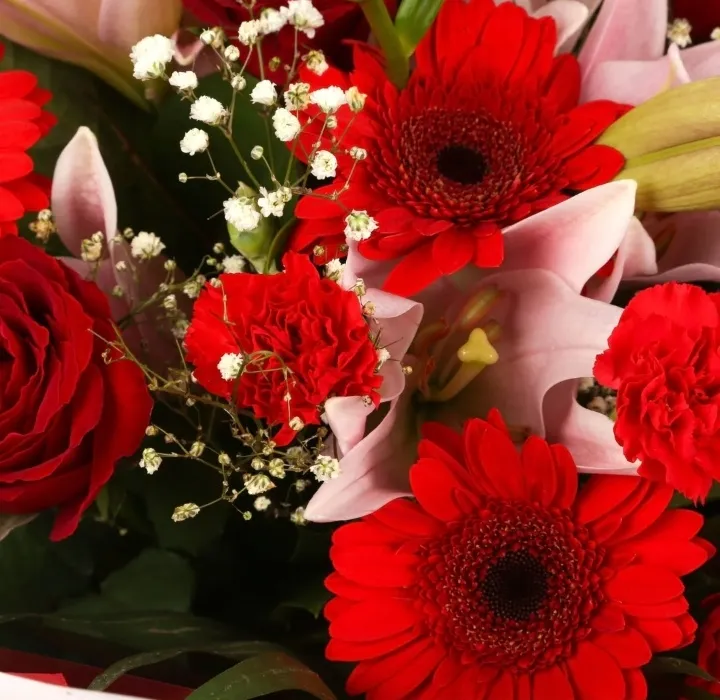 Red Bouquet of Flowers
