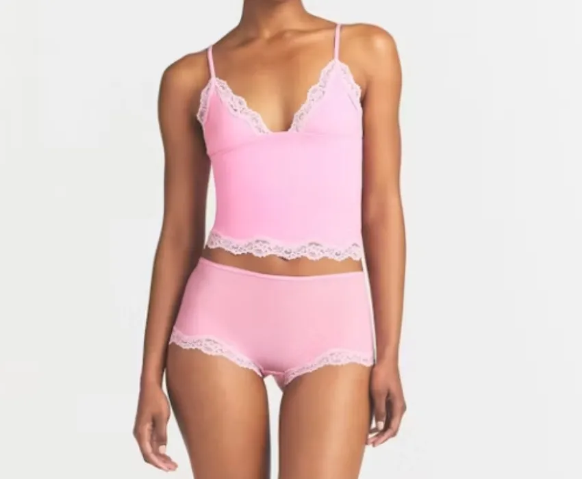 SKIMS triangle cami and boy short set