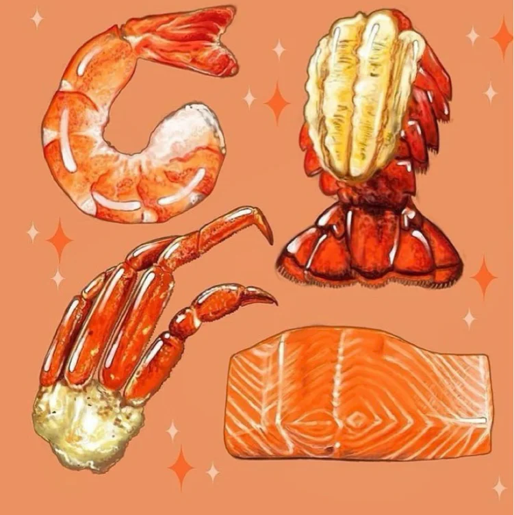 Seafood dinner