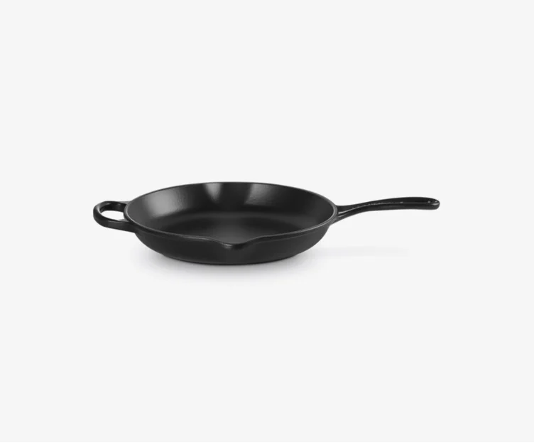 Cast Iron Round Skillet 26 cm - black 