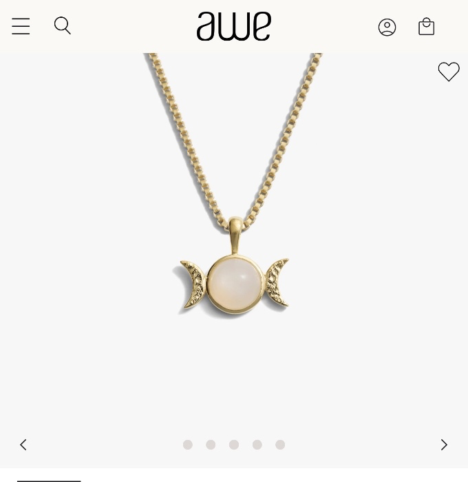 TripleGoddess Necklace 🌙 Gold 