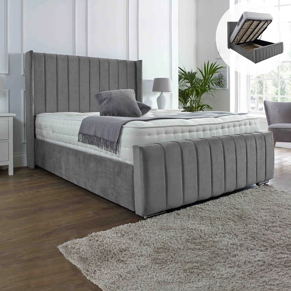Elisa Ottoman Storage Bed - Optional Mattress