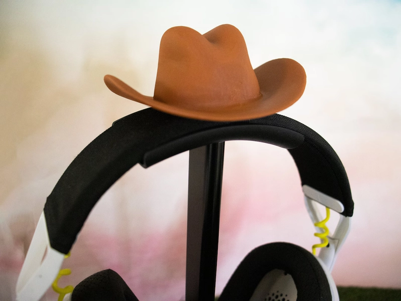 Cowboy Hat Headphone Attachment | Streaming Props and Gift - Etsy