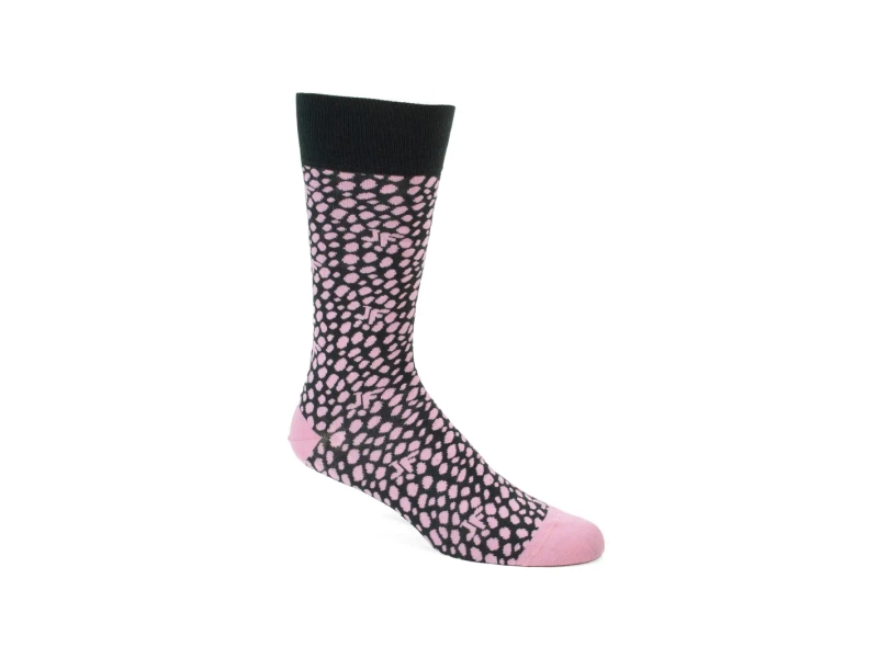 Coby - Green/Pink | Socks with Dotted Design | Fluevog Shoes