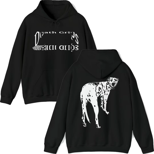 DEATH GRIPS - Dalmatian Black Pullover Hoodie - Etsy Canada
