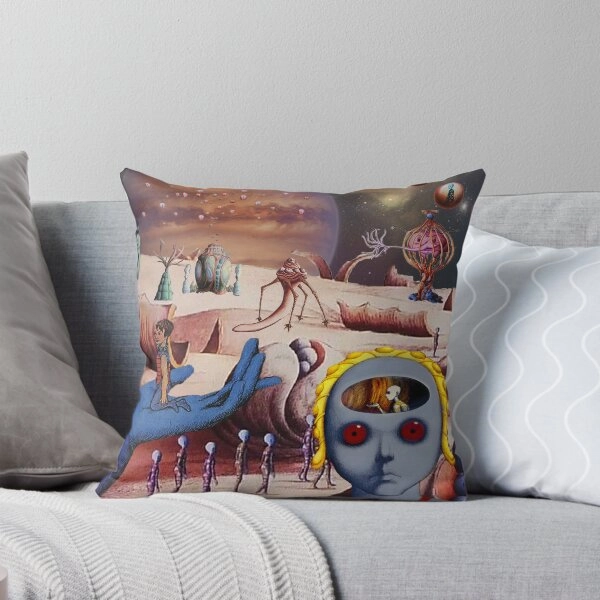 Fantastic Planet (1973) collage art Pillow