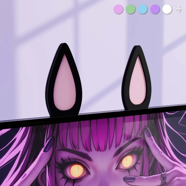 Bunny Screen Ears / Kawaii Monitor Decor - Etsy Australia