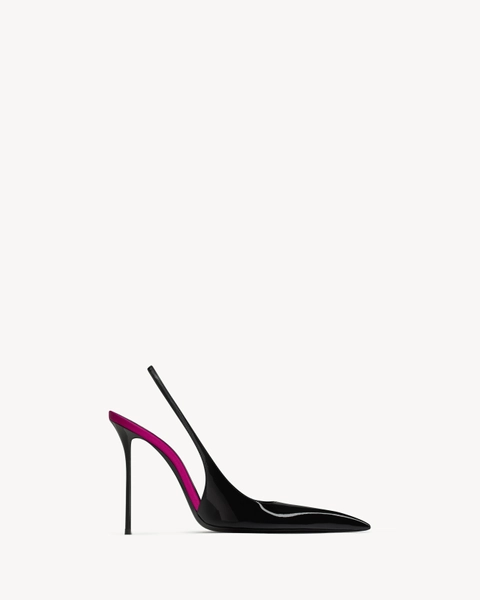 Saint Laurent AMALIA slingback pumps in patent leather