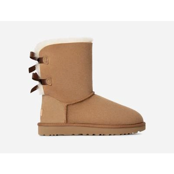 UGG® Women's Bailey Bow II Water-Resistant Boots in Brown/, Size 6