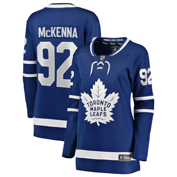 Gavin McKenna Toronto Maple Leafs Fanatics Women's Home Breakaway Jersey - Blue