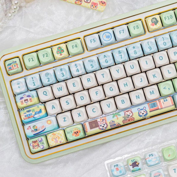 Animal Crossing Inspired Keycap Set – Cute 137 Keys PBT MOA Profile Mechanical Keyboard Keycaps - Etsy Canada