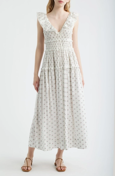 Sorina Floral Organic Cotton Dress